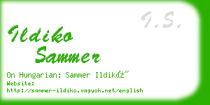 ildiko sammer business card